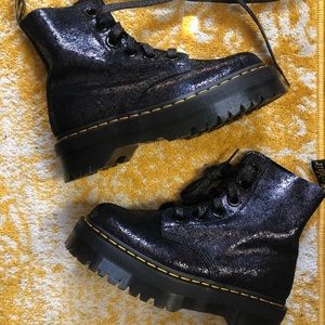 New Womens Dr. Martens Molly Iridescent Crackle